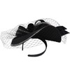ORIDOOR Women's Tea Party Hat Mesh Floral Feather Hair Clip