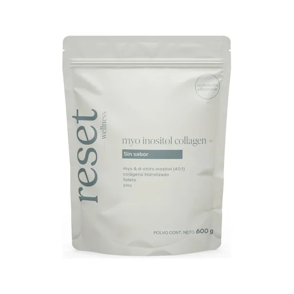 Reset Myoinositol Collagen Myo&dchiro Inositol 600g Sinsabor Sabor Sin sabor