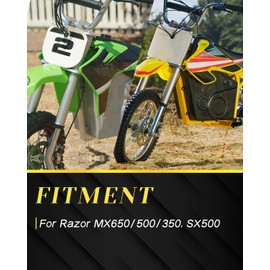 NACORE MX650 Foot Pegs Pedal Aluminum Footpegs Rest for MX650/500/350, SX500 Electric Dirt Rocket Bike, GILD GOLD