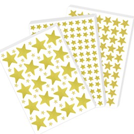 Gold Star Stickers, Stickers for Kids Classroom Starsonyou All Size Holographic Foil Star Stickers Large Small Tiny Mini for Behavior Chart for Kids Adult Job Plan Room Decor Face Makeup (2630 Pcs)