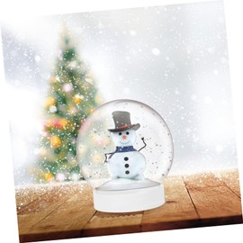 10Pcs Clear Plastic Snow Globe Diy Craft Kits for Christmas Decorations Fillable Water Globes for Creative Projects for Holiday Keepsakes and