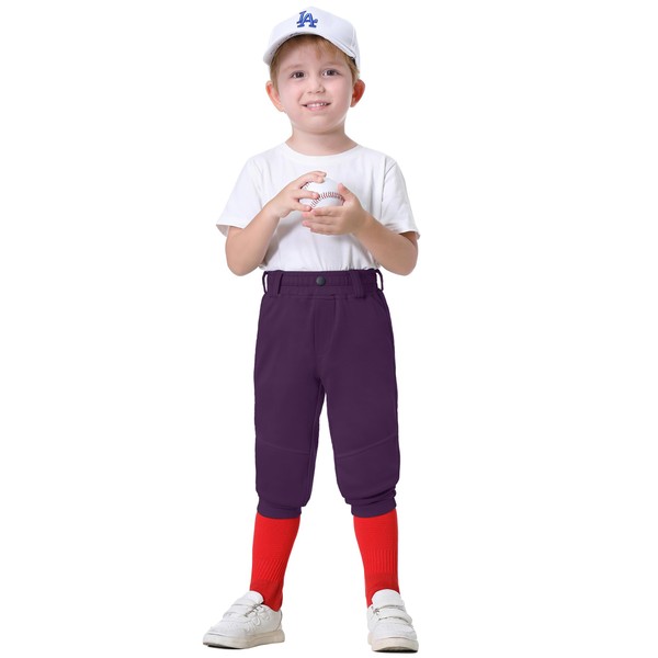 MIVEI 2T/3T/4T/5T/6T Youth Toddler Boys Baseball Pants - Kids Gilrs
