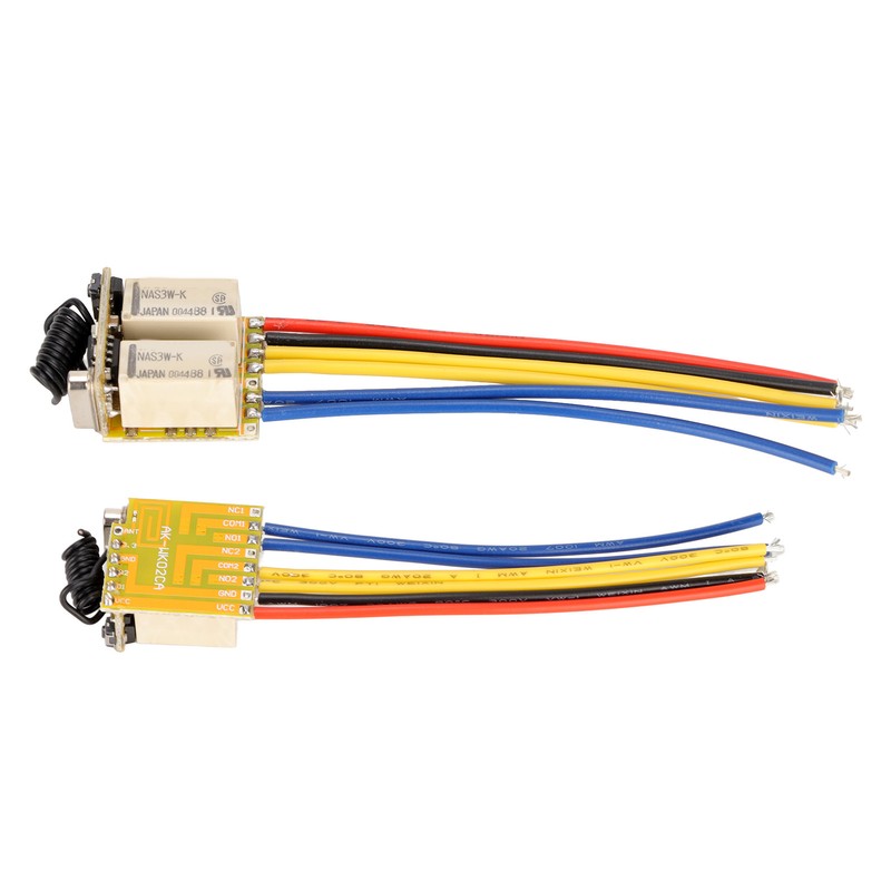Mini RF 2CH Relay Switch 433MHz DC3.7‑12V Wireless Relay Transmitter