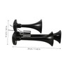 Alipis Super Loud Train Horn for Truck Triple Trumpets Air