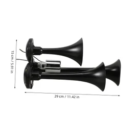 Alipis Super Loud Train Horn for Truck Triple Trumpets Air Horn Sound with Connector Durable Construction for Attention Grabbing Alerts the Road