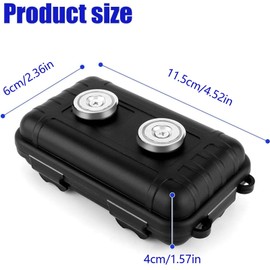 CLKE 1 x Under Car Magnetic Key Box Hidden Key Holder Waterproof Magnetic Key Hide Magnetic Key Box Hide Outdoor