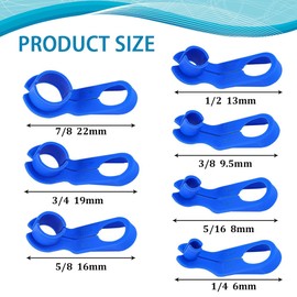 Zufoty 7PCS AC Fuel Line Disconnect Tool Set, Fuel Line Removal Tool, 1/4 5/16 3/8 1/2 5/8 3/4 7/8 Inch Transmission Oil Cooler Line Quick Disconnect Kit Compatible with GM Ford Chrysler