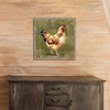 Farmhouse Wall Art Chicken Picture: Rustic Farm Animal Wooden Framed