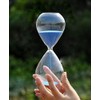 Graces Dawn Transparent Glass Hourglass Sand Timer 60 Minutes with