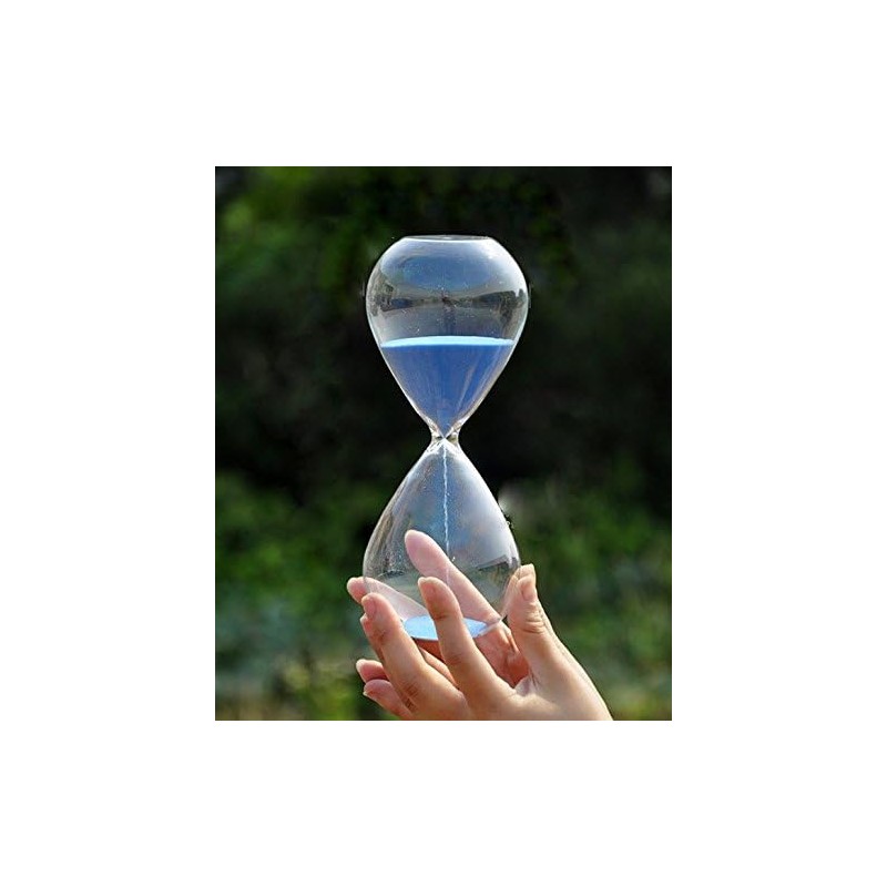 Graces Dawn Transparent Glass Hourglass Sand Timer 60 Minutes with