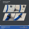 Lumonic 5 x 19 mm pipe clamps with rubber insert,