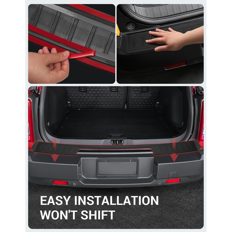 Ecarzo Rear Bumper Protector for 2025 2024 2023 2022 2021
