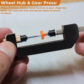 AUTOVIC HO Slot Cars Wheel Hub Gear Press Plus Rear Wheel Hub Gear Puller Tool for Most Common machined Delrin hubs