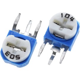 PDOLIGBDN Potentiometer 10pcs Rm063 Rm-063 100 200 500 1k 2k 5k 10k 20k 50k 100k 200k 500k 1m Ohm Trimmer Potentiometer Variable Resistor (Size : 100K Ohm)