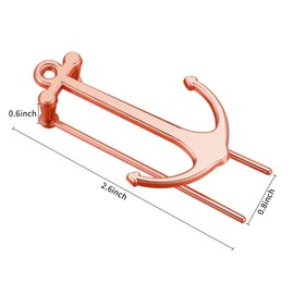 2 Pieces Bookmarks Creative Bookmark Metal Page Holder for Students Teachers Graduation Gifts School Office Supplies (Rose Gold)