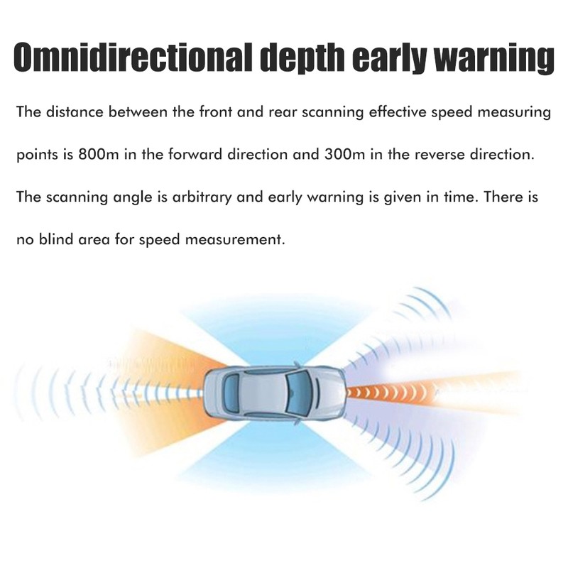 Radar Detector for Cars Voice Prompt Speed Vehicle Speed Alarm