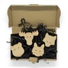Scandinavian Animals Wall Hooks Made of Untreated Oak Wood (Elk