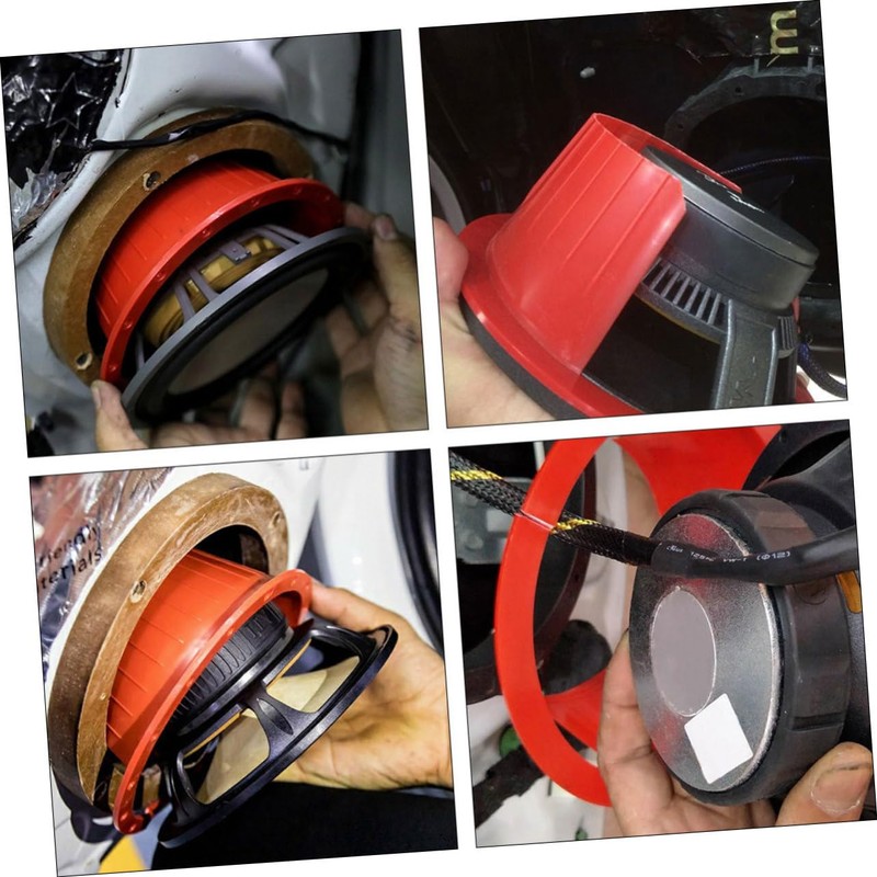 BUGUUYO 6pcs Speaker Spacer Car Speaker Adapter Protects Easy Installation