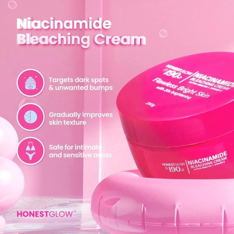HONESTGLOW 190 Niacinamide Cream with Alpha Arbutin & Vitamin E
