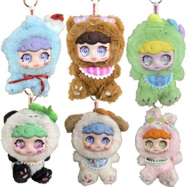 Linda serie Pet Paradise, caja ciega de muñeca de felpa, figura de acción de vinilo con diseño aleatorio, juguetes coleccionables, caja individual (1 de 6 estilos), cifras lindas y juguetes