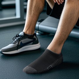 YUEVO SPORTS Men's White Bamboo Trainer Ankle Socks for Men 6-10, Summer Breathable Low Cut Thin Casual Everyday Short Socks, Multipack, 5 Pairs