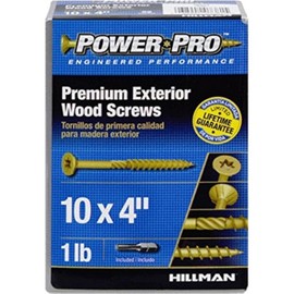 The Hillman Group 48604 Power Pro Exterior All Purpose Screw, 10 x 4 (2)