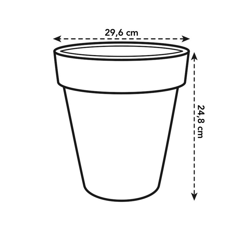 elho Green Basics Top Planter 30 - Flower Pot for