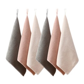 Kitchen Towel Kitchen Cloth Dish Towel Hand Wipes Towel Dish Cloth with Loop Quick Dry Kitchen Dish Wipes 11.8 x 11.8 inches (30 x 30 cm) Set of 3 Absorbent Kitchen Hand Towels Towels Quick Drying Odor Resistant Norse Hygienic Antibacterial Microfiber No