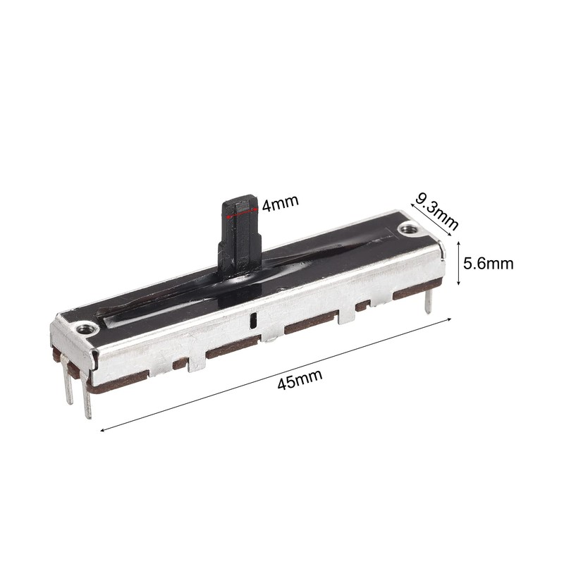 sourcing map Fader Variable Resistors Mixer 45 mm Straight Slide
