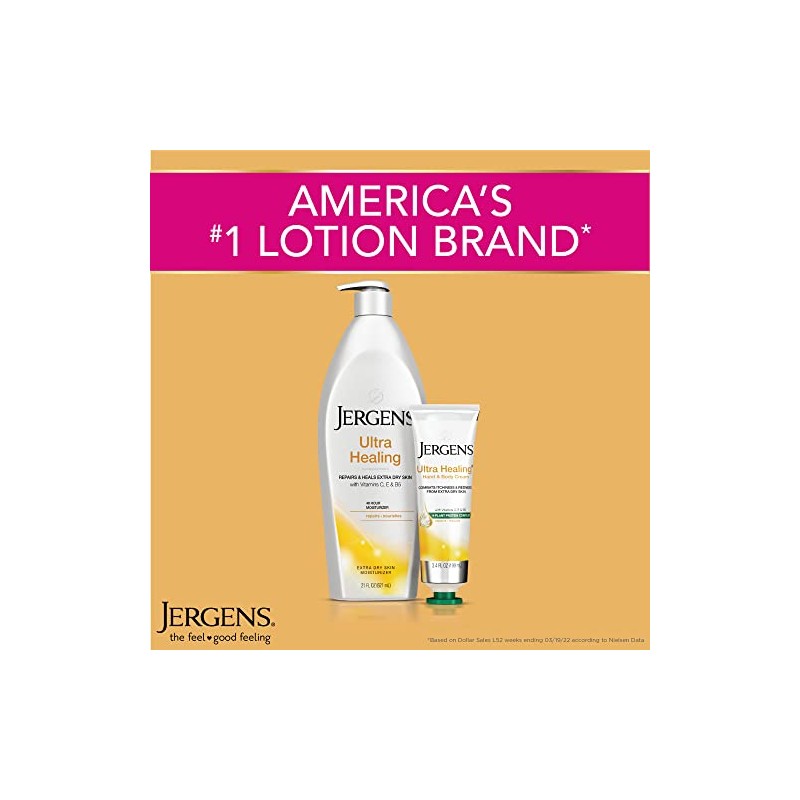 Jergens Ultra Healing Dry Skin Moisturizer; Crema Corporal; 2 Onzas;