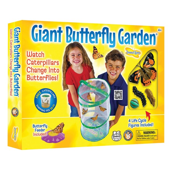 Insect Lore Giant Butterfly Garden with Habitat, Voucher, Green/White