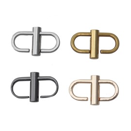 Ruwado 4 Pcs Adjustable Metal Buckles Strap Shorten Clasps Chain Replacement Buckle for Bag