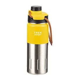 Pearl Metal Trek HB-4543 Water Bottle, 16.9 fl oz (500 ml), Direct Drinking Frame, Yellow, Charger, Direct Bottle