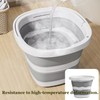 UQMIQURA Secchio pieghevole da 5 l, secchio pieghevole in plastica,