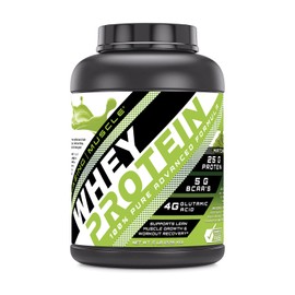 Amazing Muscle Amazing Muscle 100% Whey Protein Powder *Advanced Formula with Whey Protein Isolate as a Primary Ingredient Along with Ultra Filtered Whey Protein Concentrate (Japanese Matcha, 5 Lb)