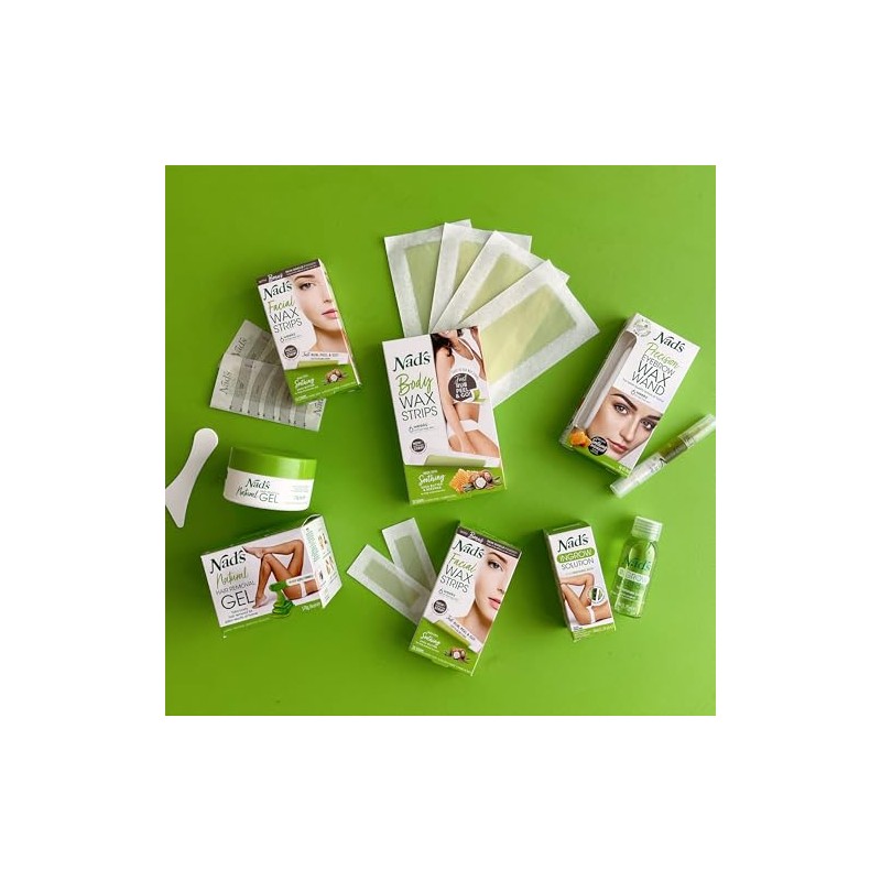 Nad's gel para remover bellos sin calor, kit de 6