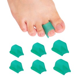Nolimvita Hammer Toe Straightener Corrector - Toe Spacers Toe Separators for Bunion, Curled Toes, Hammertoes - 6 Pack (3 Sizes in One Set)
