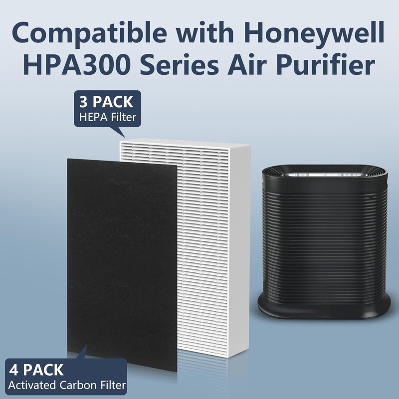 3 Pack HPA300 HEPA Filter Replacement for Honeywell HPA300 Series