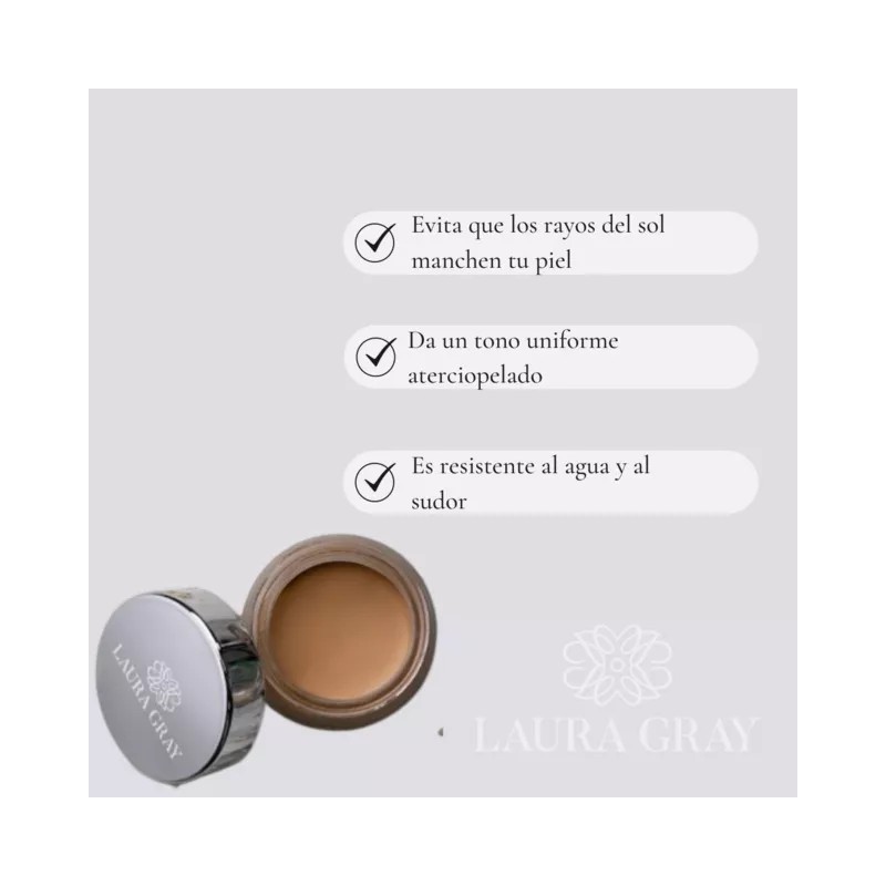 Laura Gray Maquillaje Con Protector Solar Con Color Fps 30