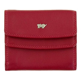 BRAUN BÜFFEL Women's Genuine Leather Golf 2.0 Wallet with Press Stud - Wallet for Women - 4 Card Slots, red, Classic