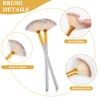 8 Pcs Gold Facial Bowl and Brush Set 4 Gold