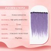 Quisduis 16 Inch clip in dreadlocks hair extensions,Lavender Synthetic Dreadlock