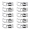10PCS Straight Stitch Presser Foot Mini Portable Durable Stainless Steel