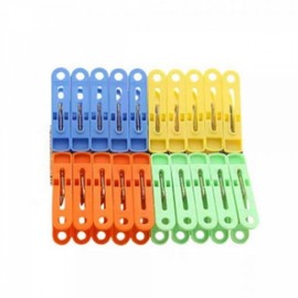 Small Colorful Plastic Mini Clothespins 20p 6ea