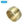PATIKIL 14mm ID Brass Compression Sleeves, 10 Pieces Brass Compression