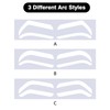 Disposable Eyebrow Stencils Shape Tape Eyebrow Tattoo Auxiliary Sticker Adjustable