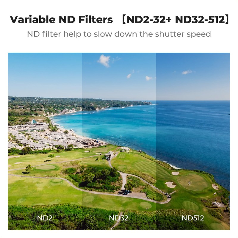 K&F Concept Variable ND2-32 & ND32-512 Filters Compatible with DJI