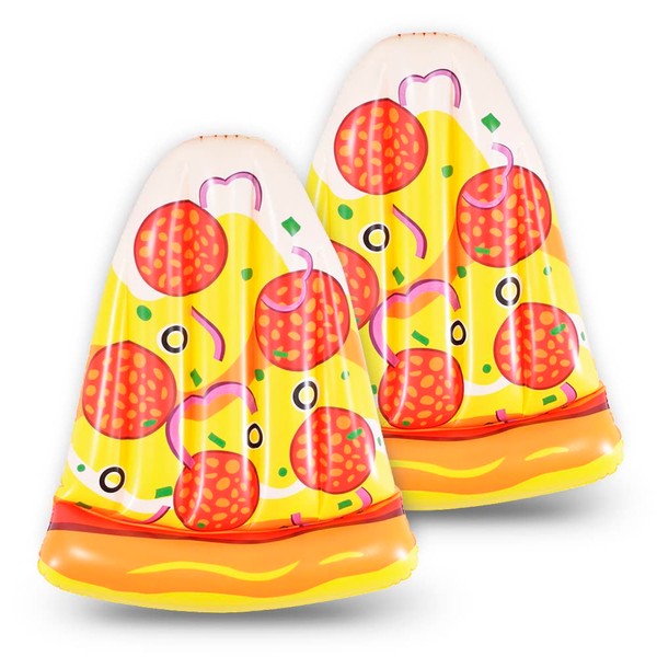 Pizza Pool Float 2 Pack, 50 Inches Summer Fun Inflatable