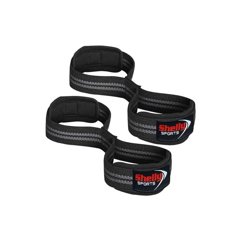 Shelly Weight Lifting Straps Figure 8 with Padded Cuff Wrist