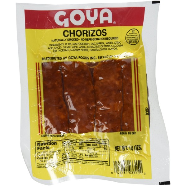 Goya Chorizos 8 Count 14 Ozs